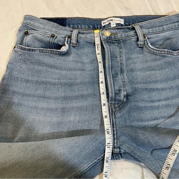 Re/Done Jeans High Rise Stove Pipe Jean in Livedilight Blue size 30 - Picture 10 of 16